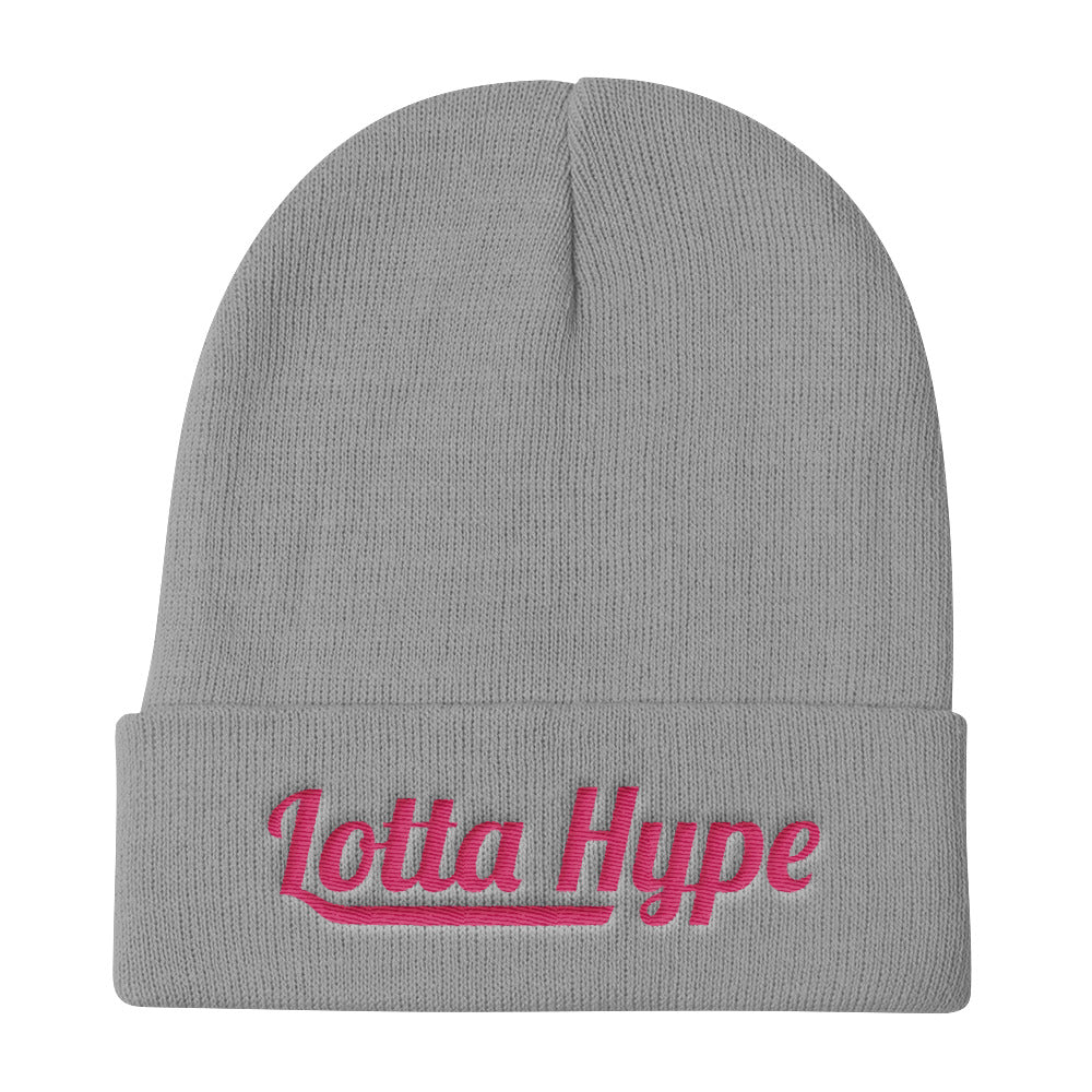 Pink Font  -  Knit Beanie